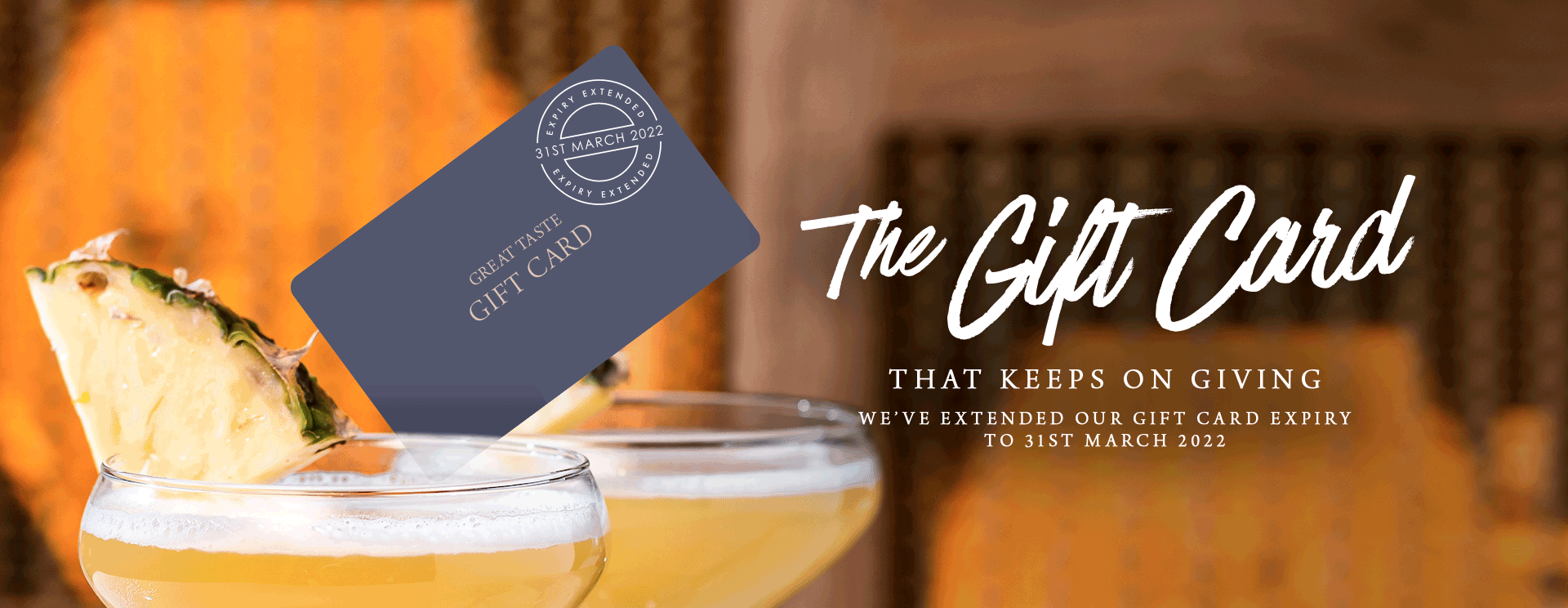 Give the gift of a gift card at The George