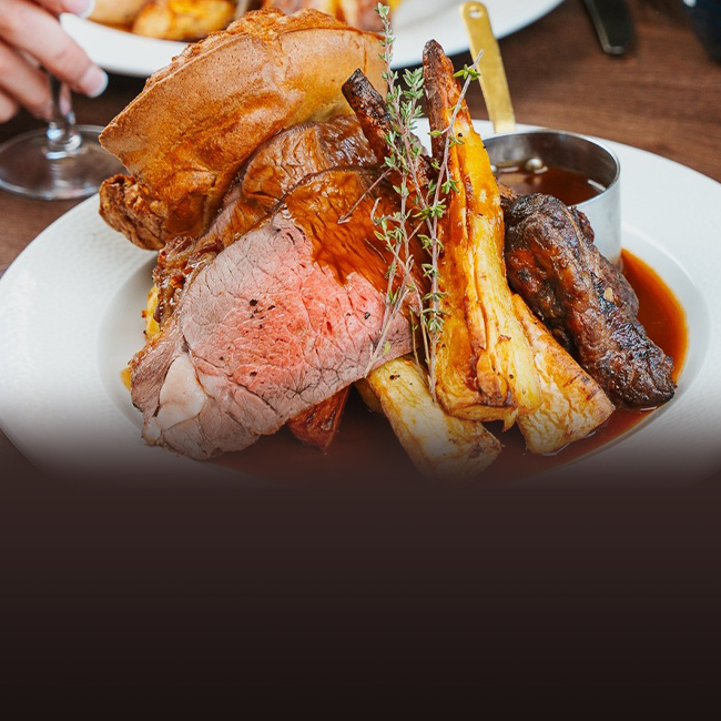 Sunday menu at The George