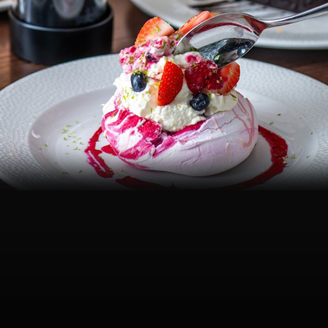 Dessert menu at The George