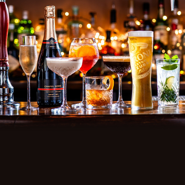 Wine & Drinks menu at The George