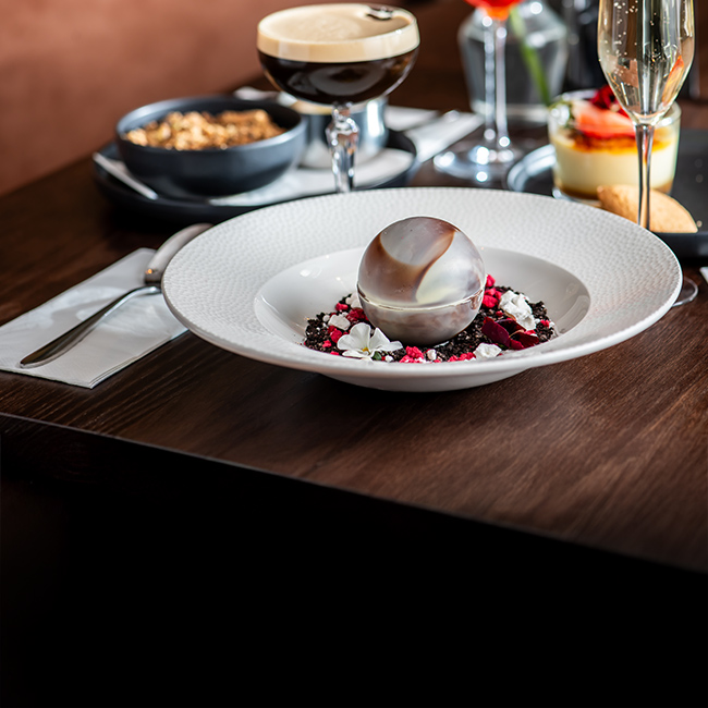 Dessert menu at The George