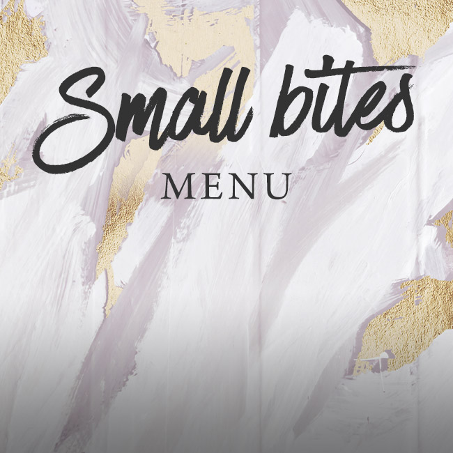 Small Bites menu at The George 